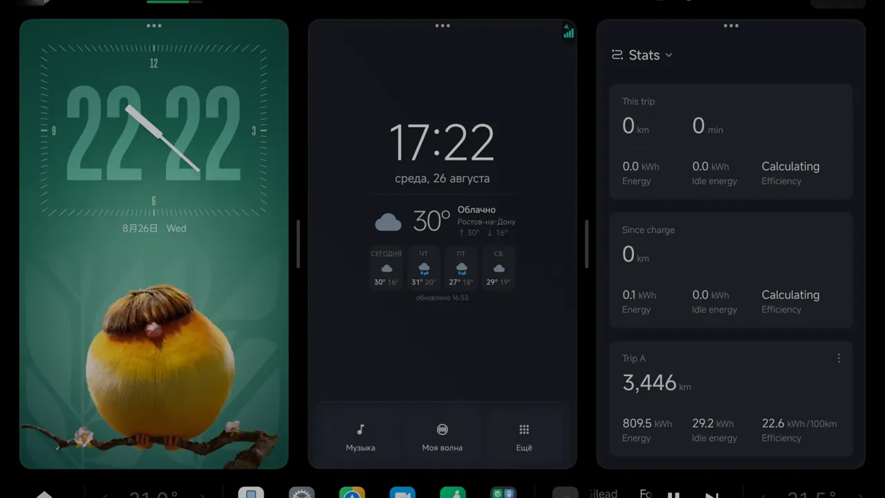 Видео: обзор MI Dashboard на экране Xiaomi SU7